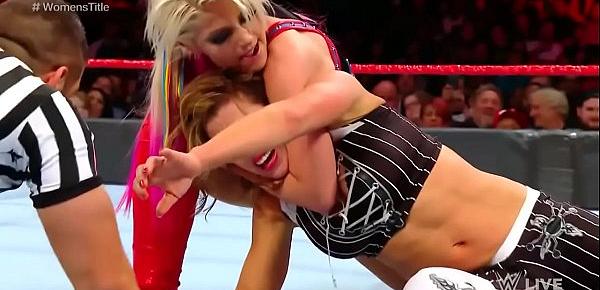  Alexa Bliss vs Mickie James. Raw 2017.